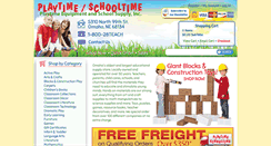 Desktop Screenshot of playtimeschoolsupply.com